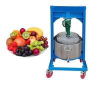 HYZHANHONG 13L Fruit Press, Hydraulic Jack, Commercial Distiller's Grains Press, 304 Stainless Steel Outer Barrel for Pressing Fruits, Apples, Wine, Apple Juice