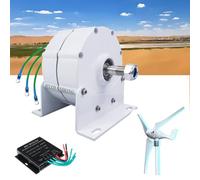 HYZHANHONG 14000W Low Speed Rare Earth Permanent Magnet Generator AC 3 Phases Alternator Wind Turbine,220V Gearless Permanent Magnet Generator(12V 24V 48V),220V