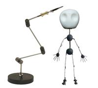 HYZHANHONG 16CM, 12CM-20CM Metal Puppet Figure,DIY Stop Motion Armature Kits Stop Motion Animation with Hands And Skull, for Stop Motion Animation & Clay Maker