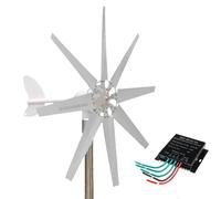 HYZHANHONG 220V,12000W Horizontal Wind Turbine Generator, Low Speed AC Alternator Generators Windmill with Free MPPT Charger Controller And Off Grid Inverter