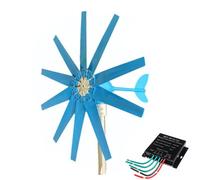 HYZHANHONG 220V,12000W Vertical Wind Turbine Generator, 12V 24V 48V for Home Wind Power Windmill Permanent for Home Wide Application(10 Blades)