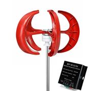 HYZHANHONG 220V, 5 Leaves Wind Turbine Kit 10000W Vertical Axis Wind Turbine Generator Alternative Energy 12V-220V AC Output Household Complete Kit with Controller