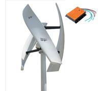 HYZHANHONG 220V, No Noise Vertical Axis Wind Turbine Generator1000w 12V 24V 48V/ 220V Magnetic Levitation Wind Turbine with MPPT Controller for Home Street Lighting(White)