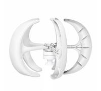 HYZHANHONG 220V, Vertical Axis Wind Turbine Generator 12000W Low Noise Low Start Wind Speed 12V 24V 48V Windmill Off Grid System with MPPT Controller(5 Blades)