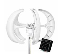 HYZHANHONG 24V,12000W Vertical Axis Wind Turbine, Low Noise 12V/24V 48V 220V Generator Windmill Generate Turbin Complete Set for Family with Controller(5 Blades)