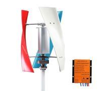 HYZHANHONG 24V, 9000W Vertical Wind Turbine Generator 3 Blades Low Noise 12V/24V/48V Complete Windmill Kit with Controller for Home Power Generation