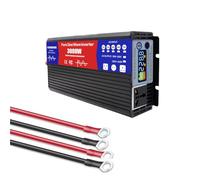 HYZHANHONG 24V to 220V,3000W Pure Sine Wave Inverter, Solar Off-Grid Inverter, 24V DC to 110V /220V AC Converter, with AC outlets and LCD Display for Home RV Truck