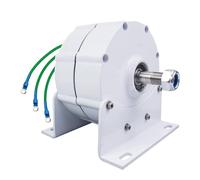 HYZHANHONG 2800W Low-Start 3 Phase Permanent Magnet Generator, with Controller 12V 24V 48V 220V Wind Power Turbine Generator for Water Wind Turbine (White),12V