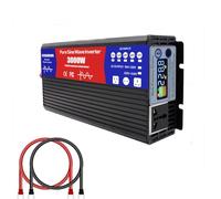 HYZHANHONG 3000W Emergency Pure Sine Wave Inverter Charger Split Phase DC 12V 24V 48V 60V 72V Input AC Output 220V Low Frequency Solar Power Inverter Converter,12V To 220V,12V TO 220V 50HZ