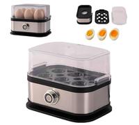 HYZHANHONG 4-In-1 Electric Rapid Steamer,Effortless with The Ultimate Stainless Steel Egg Cooker,Suitable for Hard/Soft/Medium Boiling And Water Boiling