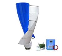 HYZHANHONG 48V,14000W Vertical Axis Wind Turbine Generator Low Noise Low Start Wind Speed 12V 24V 48V Windmill Off Grid System with MPPT Charger(Blue)