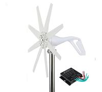 HYZHANHONG 48V, 8 Blades Wind Turbine Generator Household Horizontal Small Mini Wind Generator with Controller for Street Light Garden Farm Home Use10000w -24V