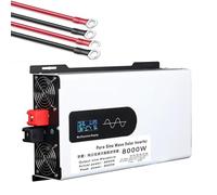 HYZHANHONG 60V to 110V,12V-230V,8000W Hybrid Solar Inverter, DC 12V/24V/48V/60V/72V To 110V/230V AC Split Phase Inverter with Pure Sine Wave, for Home Energy Storage