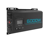 HYZHANHONG 60V TO 220V, 6000W Universal Dual Voltage Pure Sine Wave Inverter, DC 12V/24V 48V/60V/72V To AC 220V Power Converter Car with LED Display for Car/RV Home Solar System