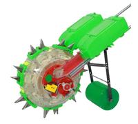 HYZHANHONG 7 mouths,Portable Hand Push Gardening Seeder Tools, with 12 Seed Plates, Simultaneous Sowing And Fertilization, for Planting Hemp, Corn, Cotton Soybean Peanut