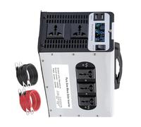 HYZHANHONG 72V DC To 110V, 3000Watt Pure Sine Wave Power Inverter DC To AC Converter with 2 Sockets And 2 USB Port for Car Truck Family Solar System,RV, Truck,60V TO 110V