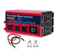 HYZHANHONG 72V To 110V Car Power Inverter 5500W Pure Sine Wave Inverter for Off-Grid, RV, Truck, Camping 12V DC To 220V AC Power Inverters Converter with 5 AC Outlets,48V TO 110V