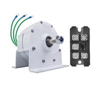 HYZHANHONG 8000W 3 Phase AC 12V 24V 48V 220V Permanent Magnet Generator with Base 500RPM 3 Phase Gearless AC Alternator Suitable for Wind/Hydro Generators,220v