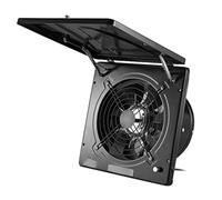 HYZHANHONG Black, 100W Wall Mounted Kitchen Exhaust Fan,10 Inch Window Exhaust Smoke Fan, Portable with Lid Ventilation for Bathroom Laundry, Shopping Mall And Office