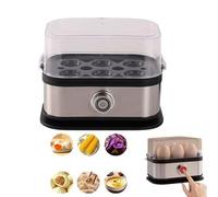 HYZHANHONG Easy To Use Ultimate Stainless Steel Egg Boiler with 3-Mode Intelligent Automatic Shut-Off, Suitable for Hard/Soft/Medium Boiling And Water Boiling