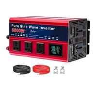 HYZHANHONG Power Inverter Converter 5500W 12V 24V 48V 60V 72V DC To 110V 120V AC 60HZ Pure Sine Wave Inverter with LED Display 5 AC Outlets for Car RV Home Solar,60V TO 110V