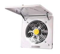HYZHANHONG White, 100W Wall Mounted Kitchen Exhaust Fan,10 Inch Window Exhaust Smoke Fan, Portable with Lid Ventilation for Bathroom Laundry, Shopping Mall And Office