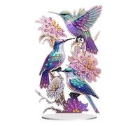 hyzsj DIY Diamond Art Hummingbird Ornament Kit for Adults