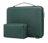 HYZUO 13.3-14 Inch Hard Shell Laptop Sleeve Case for MacBook Pro 14 M4/M3/M2/M1, MacBook Pro/Air 13, XPS 13, 13.8"-13.5" Surface Laptop, HP Spectre X360 13/14, Midnight Green