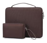 HYZUO 13.3-14 Inch Hard Shell Laptop Sleeve Case for MacBook Pro 14 M5/M4/M3/M2/M1, MacBook Pro/Air 13, Dell Pro 13/14 Premium, XPS 13, 13.8"-13" Surface Laptop, HP Spectre X360 13/14, Coffee Brown