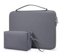 HYZUO 13.3-14 Inch Hard Shell Laptop Sleeve Case for MacBook Pro 14 M5/M4/M3/M2/M1, MacBook Pro/Air 13, Dell Pro 13/14 Premium, XPS 13, 13.8"-13.5" Surface Laptop, HP Spectre X360 13/14, Space Grey