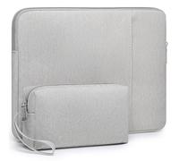 HYZUO 13.3-14 Inch Laptop Case Sleeve Bag Set for MacBook Pro, Light Grey
