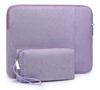 HYZUO 13.3-14 Inch Laptop Case Sleeve Bag Set for MacBook Pro, Lilac Purple | for MacBook Pro 14 M5-M1 Pro/Max A3426 A3427 2026-2021, MacBook Air/Pro 13.3, Case for 13.3 13.5 13.8 Surface Book/Laptop HP
