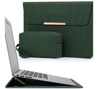 HYZUO 13.3-14 Inch Laptop Case Sleeve with Stand for MacBook,Midnight Green | for MacBook Pro 14 M5-M1 A3426 A3427 2026-2021, MacBook Air/Pro 13.3, 13.8-13.5 Surface Laptop, HP Spectre X360 13/14