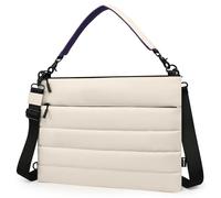 HYZUO 13.3-14 Inch Laptop Sleeve Bag for MacBook Pro 14 M5-M1 A3426 A3427, MacBook Pro/Air 13, 13" 13.3" Dell/HP/Lenovo/Asus/Acer/Samsung, Women Shoulder Bags Case Work Daily Handbag, Beige