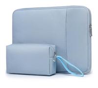 HYZUO 13.3-14 Inch Laptop Sleeve Bag Set for MacBook Pro 14 M5/M4/M3/M2/M1, MacBook Air/Pro 13.3, 13.5"-13.8" Surface Book/Laptop, NoteBook Case for 13.3" HP Dell Lenovo Asus Acer, Pale Blue