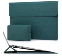 HYZUO 13.3-14 Inch Laptop Sleeve Case with Stand Feature for MacBook Pro 14 M5/M4/M3/M2/M1 2026-2021, MacBook Pro/Air 13.3, 13.5" 13.8" Surface Laptop, HP Spectre X360 13/14, Dark Green