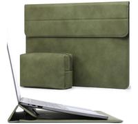 HYZUO 13.3-14 Inch Laptop Sleeve Case with Stand Feature for MacBook Pro 14 M5/M4/M3/M2/M1 2026-2021, MacBook Pro/Air 13.3, 13.5" 13.8" Surface Laptop, HP Spectre X360 13/14, Olive Green