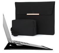 HYZUO 13.3-14 Inch Laptop Sleeve Case with Stand for MacBook Pro 14 M5/M4/M3/M2/M1 2026-2021, MacBook Air/Pro 13.3, 13.8-13.5 Surface Laptop, HP Spectre X360 13/14, Envy 13, Black(Smiley)
