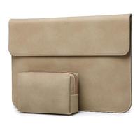 HYZUO 13 Inch Laptop PC Case Bag for MacBook Air 13.6/13 M4 M3 M2 M1 2025-2018, MacBook Pro 13 M2 M1 A2338 A2289 2025-2016, Surface Pro 11, XPS13, with Small Bag, Khaki-H