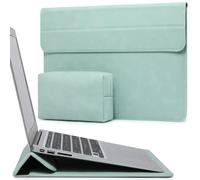 HYZUO 13 Inch Laptop Sleeve Case with Stand for 2026-2018 MacBook Air 13 M5 M4 M3 M2 M1, 2026 13" MacBook Neo, 2026-2016 MacBook Pro 13 M2 M1, iPad Pro/Air 13, Surface Pro 12-3, XPS 13, Mint Green