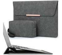 HYZUO 13 Inch Laptop Sleeve Case with Stand for MacBook Air, Space Grey | for MacBook Air 13 A3449 M5-M1 2026-2018, 13" MacBook Neo 2026 A3404, MacBook Pro 13 M2 M1, 13" iPad Pro/Air, Surface Pro