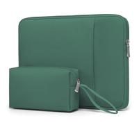 HYZUO 14-15 Inch Laptop Sleeve Bag Set for MacBook Air 15 M5 A3448 M4 M3 M2 2026-2023, MacBook Pro 15, XPS 14/15 Plus, 15" Surface Laptop, NoteBook Case for 14" HP Lenovo Asus Acer, Jungle Green