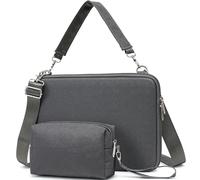 HYZUO 15-16 Inch Hard Shell Case Laptop Sleeve Bag for MacBook Pro 16 M4-M1, MacBook Air 15 M4 M3 M2, 15" Surface Laptop, Dell XPS 15/16, HP Envy/Pavilion 15, ASUS VivoBook/Zenbook 15, Space Grey