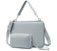 HYZUO 15-16 Inch Hard Shell Case Laptop Sleeve Bag for MacBook Pro 16 M5-M1 Pro/Max A3428 A3429 2026-2019, MacBook Air/Pro 15 M5 A3448 M4 M3 M2, 15" Surface Laptop, XPS 15/16, HP Envy 15, Ash Blue