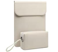 HYZUO 15-16 Inch Laptop Case Sleeve Bag for MacBook Pro M5, Beige | for MacBook Pro 16 M5/M4/M3/M2/M1 Pro/Max A3428 A3429 A3403 A3186 2026-2019, XPS 15,MacBook Pro 15 2015-2012, Case with Pouch