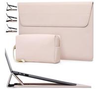 HYZUO 15-16 Inch Laptop Case Sleeve with Adjustable Stand, Apricot | for MacBook Pro 16 M5/M4/M3/M2/M1 Pro/Max A3428 A3429 2026-2019, XPS 15, MacBook Pro 15 2015-2012, HP Envy 15.6