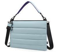 HYZUO 15-16 Inch Laptop Sleeve Bag for MacBook Pro 16 M5-M1 A3428 A3429, MacBook Pro/Air 15, 15" 15.6" Dell/HP/Lenovo/Asus/Acer/Samsung, Women Shoulder Bags Case Work Daily Handbag, Ash Blue