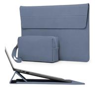 HYZUO 15-16 Inch Laptop Sleeve Case Bag with Adjustable Stand Feature for MacBook Pro 16 M5/M4/M3/M2/M1 Pro/Max A3428 A3429 2026-2019, XPS 15, MacBook Pro 15 2015-2012, HP Envy 15.6, Haze Blue