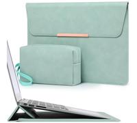 HYZUO 15-16 Inch Laptop Sleeve Case Bag with Stand for MacBook Pro 16 M5/M4/M3/M2/M1 Pro/Max A3428 A3429 2026-2019, MacBook Pro 15 2015-2012, Samsung Galaxy Book Flex/Pro 15, Mint Green(Smiley)