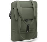 HYZUO 15-16 Inch Puffy Laptop Case Sleeve Padded Handbag, Midnight Green | for MacBook Pro 15/16, 15" 15.6" Dell/HP/Lenovo/Asus/Acer/Samsung Notebook Chromebook,Women Slim Shoulder Bags Work Daily Bag